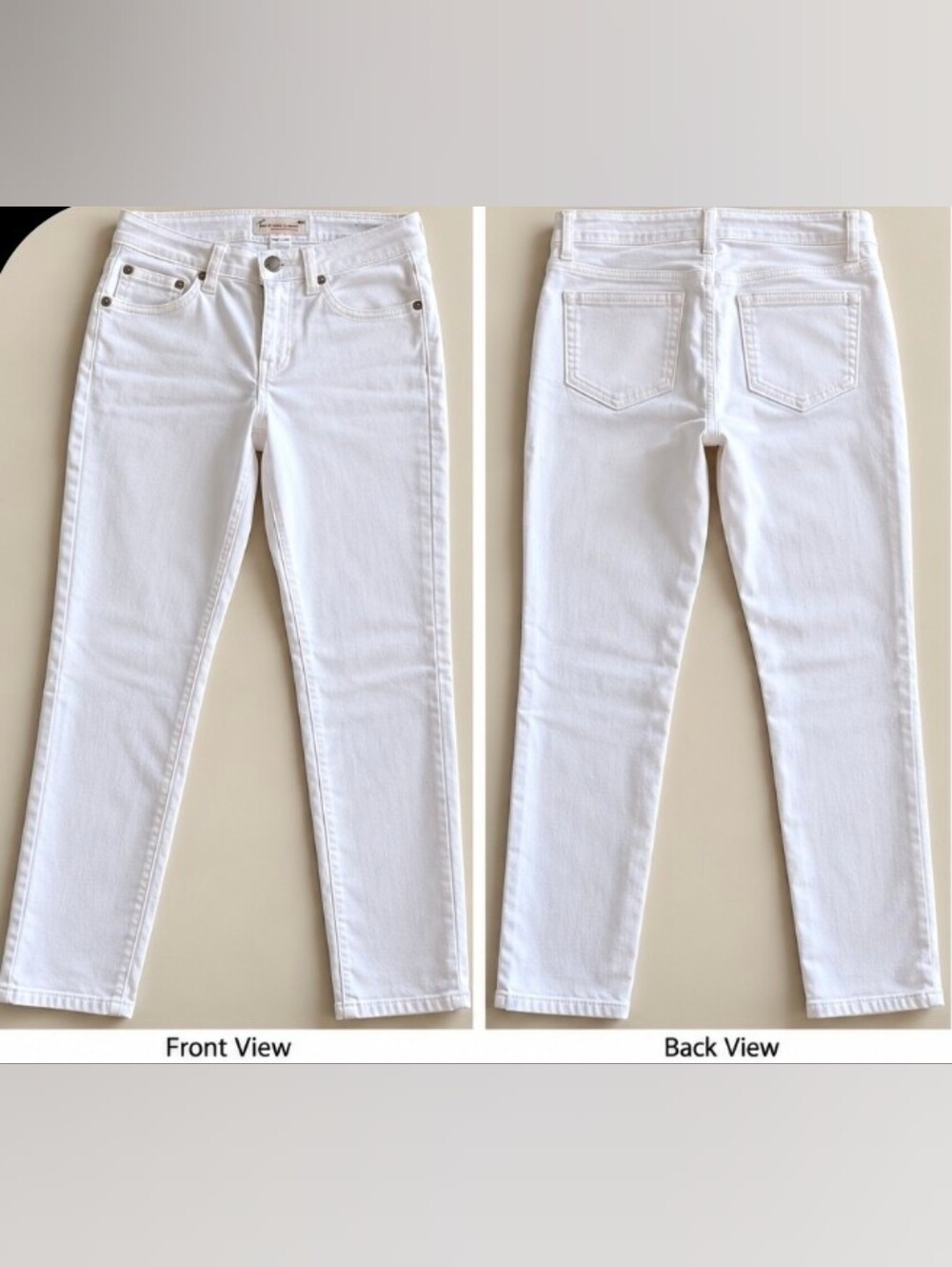Vince Camuto White Slim Fit Women’s Jeans - Classic